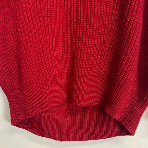 Athleta Sweater Womens Size Small Red Crewneck Wool Blend Knit - Picture 4 of 10